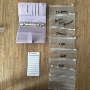 Purple‎ budget/saving binder
